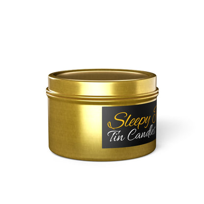 Sleepy Panda Tin Candles
