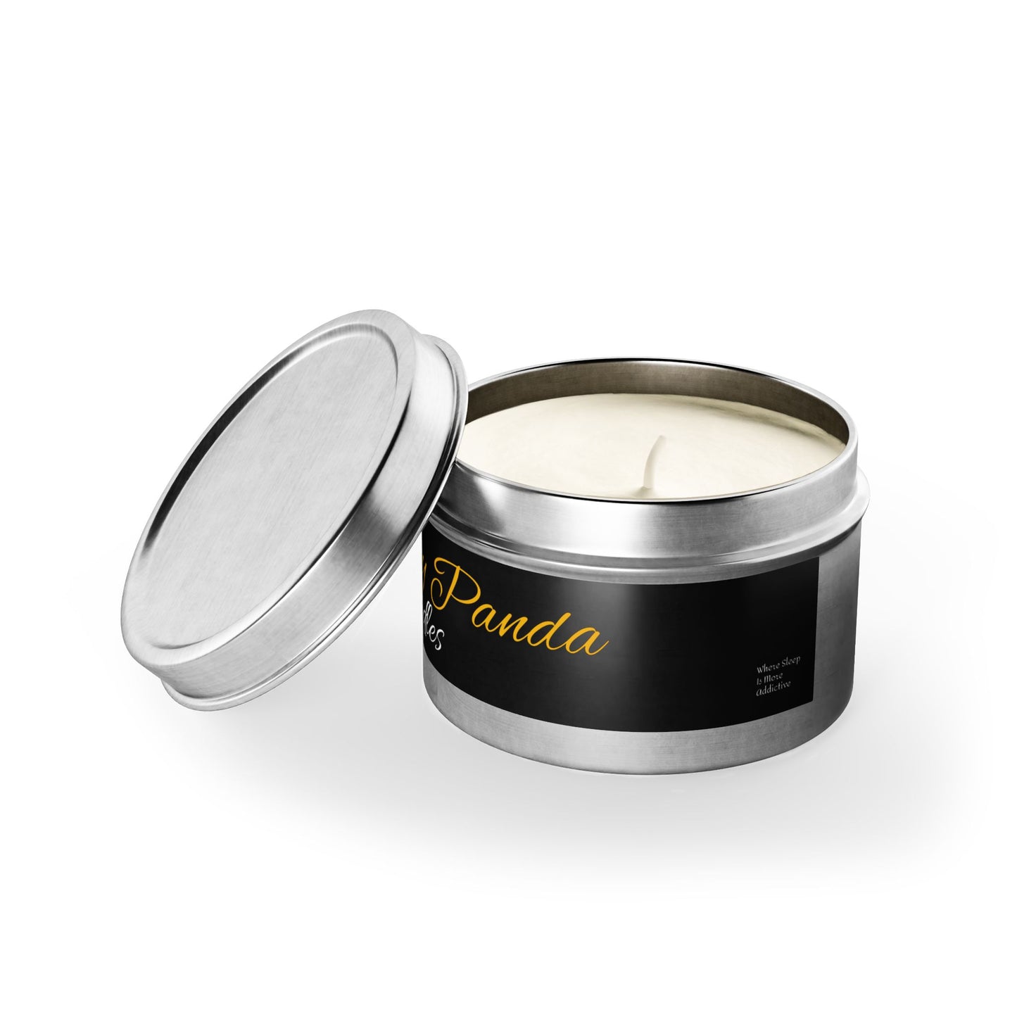 Sleepy Panda Tin Candles