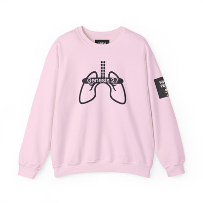 Crewneck Sweatshirt 'Genesis 2:7' Graphic – Faith-Inspired Minimalist Pullover