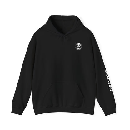 Luxury Logo Black and White Hoodie