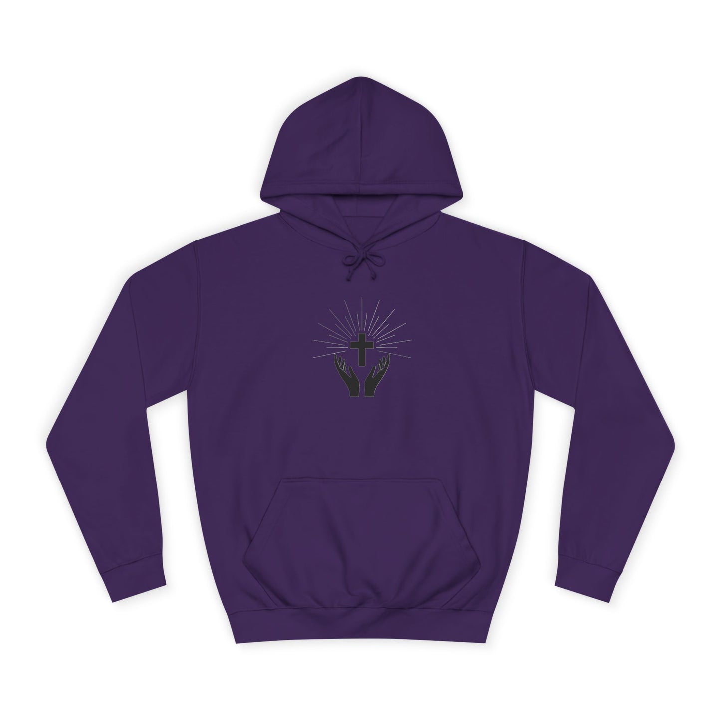 Christian Hoodie — 'Father Over Fear' Spiritual Cross Prayer Pullover