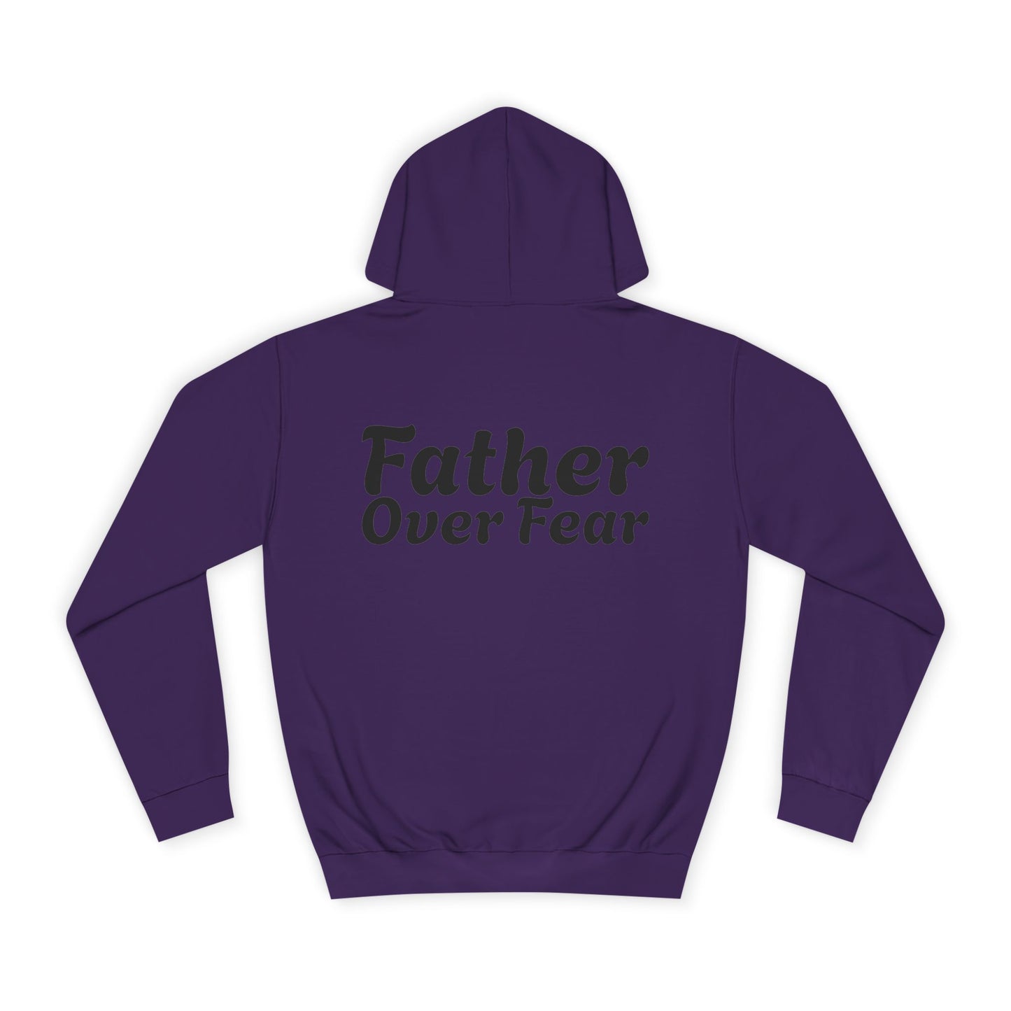 Christian Hoodie — 'Father Over Fear' Spiritual Cross Prayer Pullover