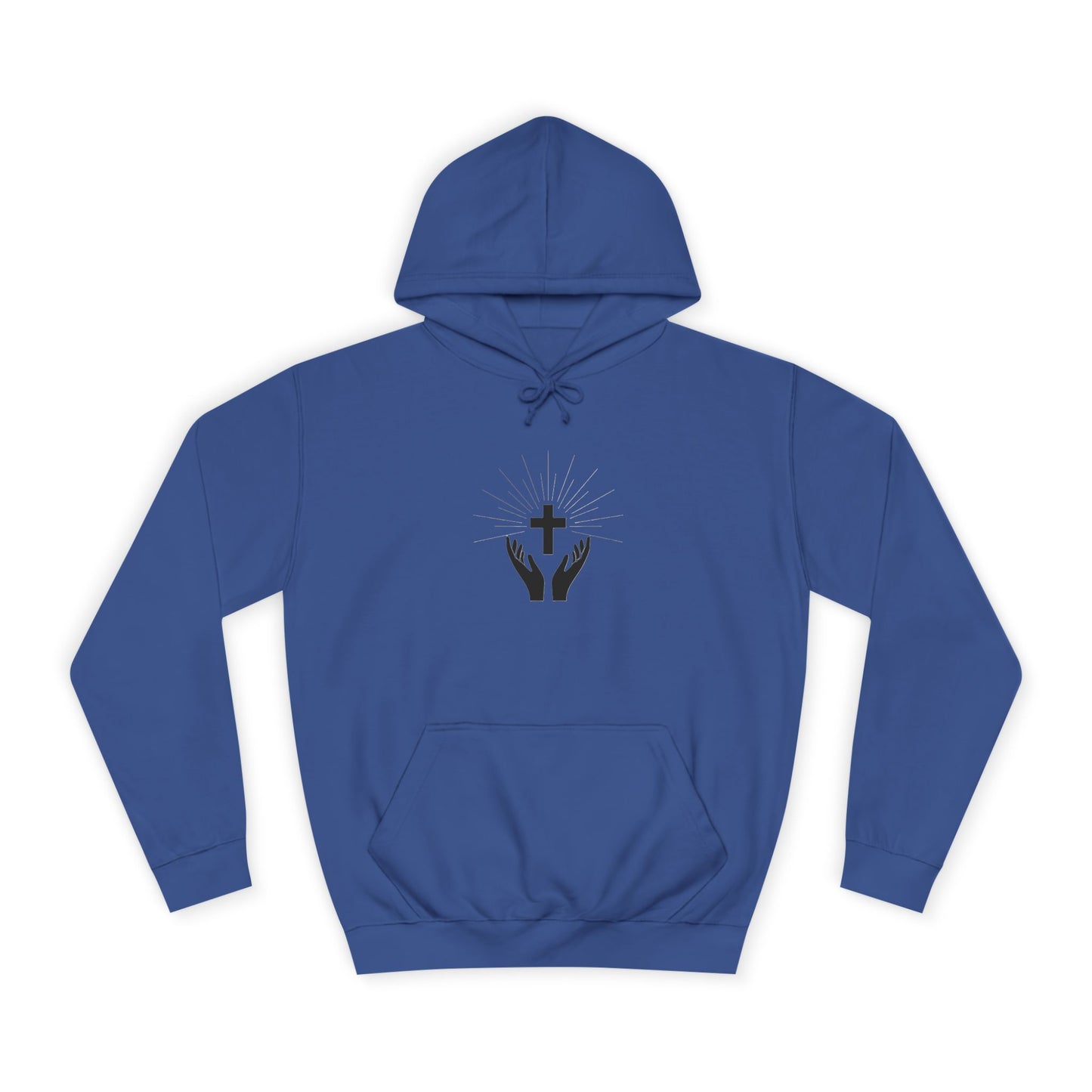 Christian Hoodie — 'Father Over Fear' Spiritual Cross Prayer Pullover