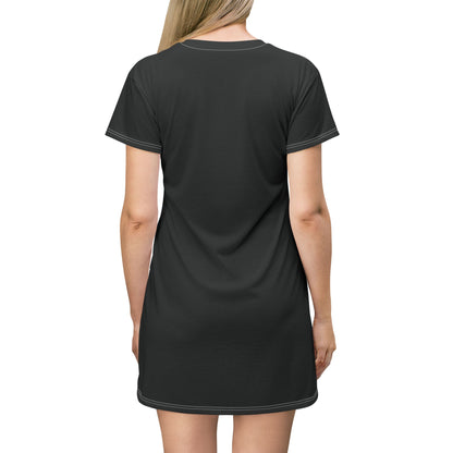 Panda Wear Gold and Black T-Shirt Dress
