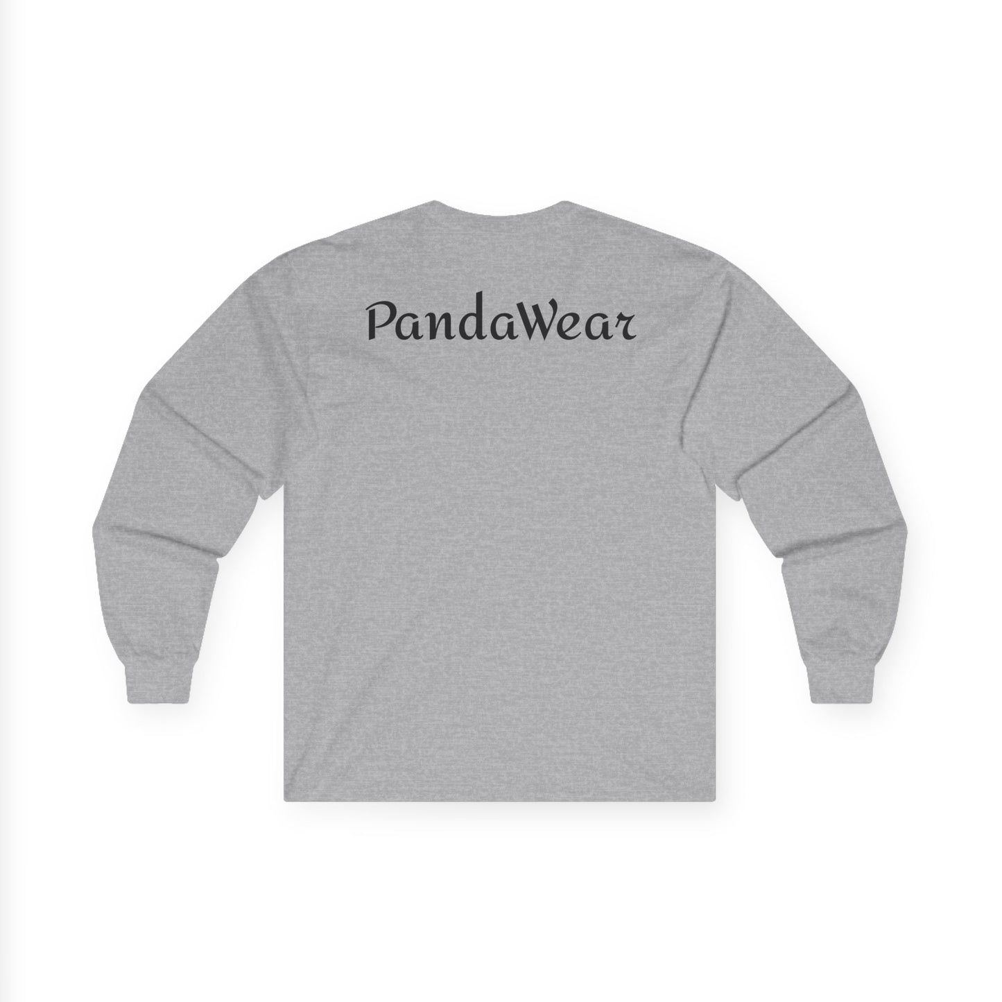 Christian Cross Long Sleeve Tee — Crown of Thorns Graphic