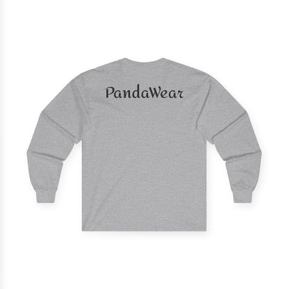 Christian Cross Long Sleeve Tee — Crown of Thorns Graphic