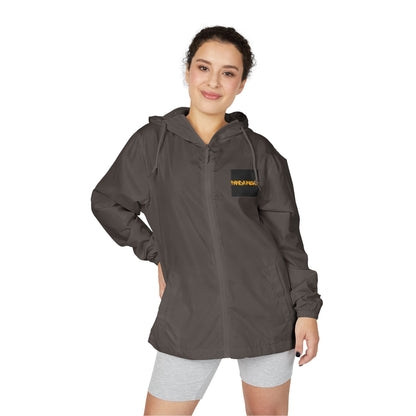 Panda & Bamboo Windbreaker Jacket — Cute Black Panda Graphic Full‑Zip Hooded Shell