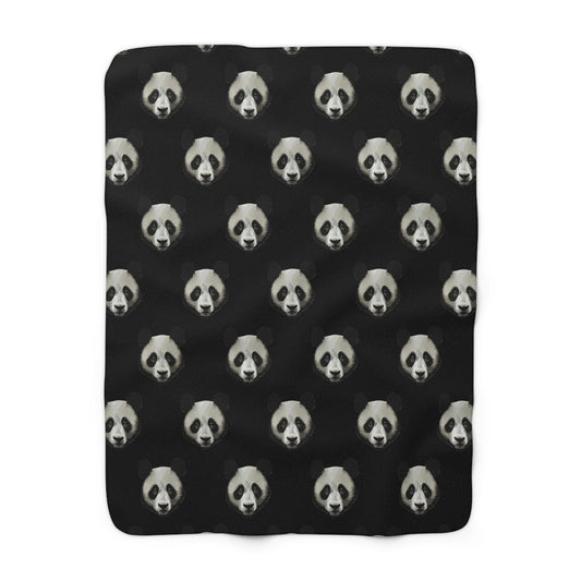 Thick Fluffy Panda Head Blanket