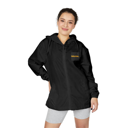 Panda & Bamboo Windbreaker Jacket — Cute Black Panda Graphic Full‑Zip Hooded Shell