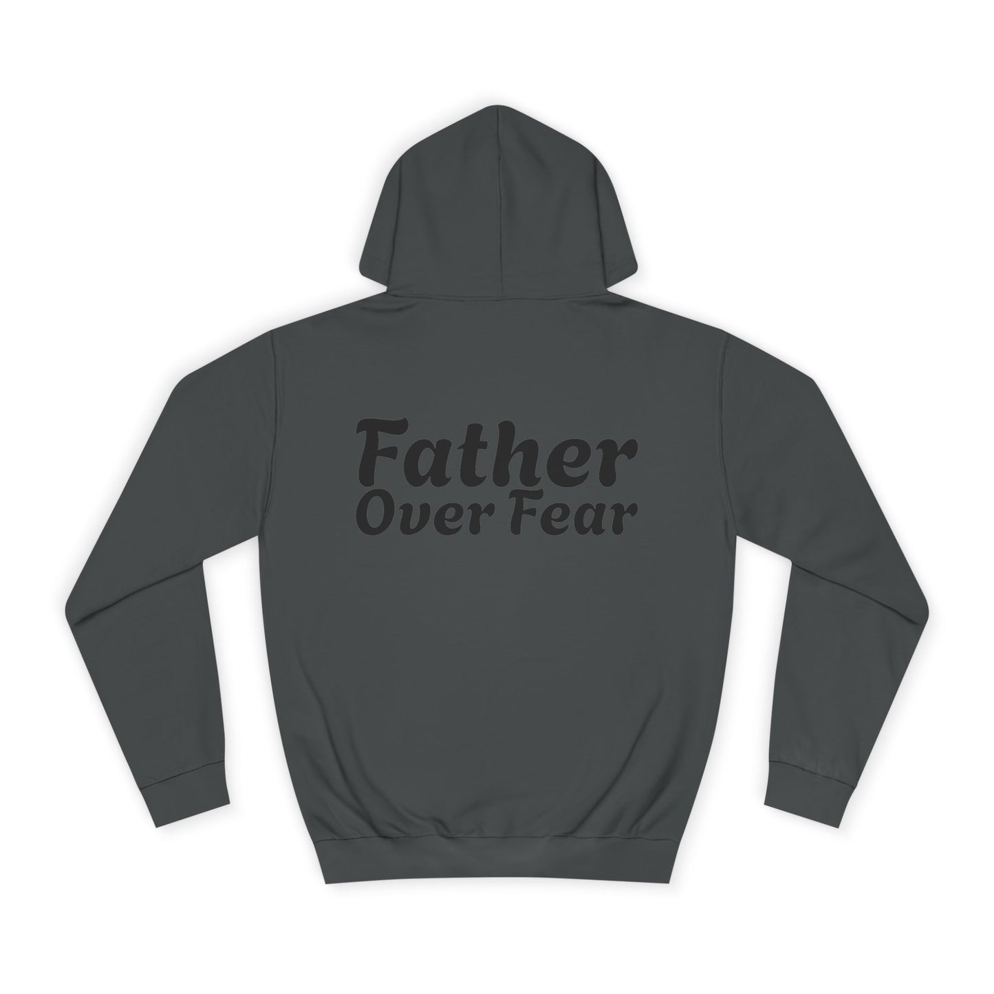 Christian Hoodie — 'Father Over Fear' Spiritual Cross Prayer Pullover