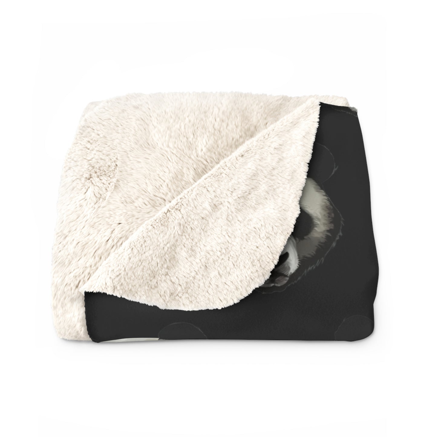 Thick Fluffy Panda Head Blanket