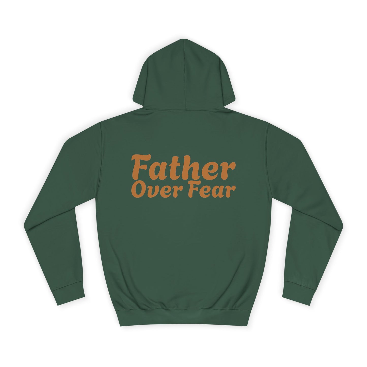 Christian Hoodie — 'Father Over Fear' Spiritual Cross Prayer Pullover