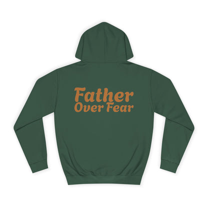 Christian Hoodie — 'Father Over Fear' Spiritual Cross Prayer Pullover