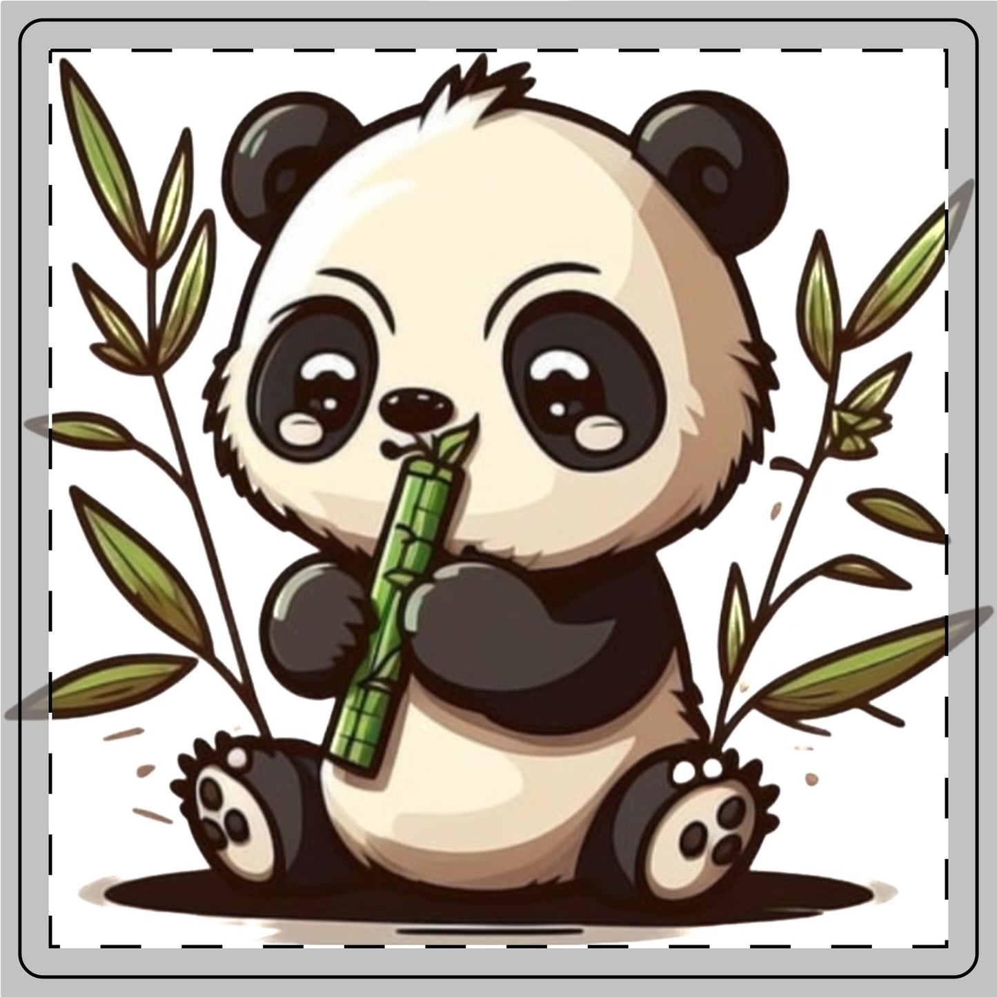 Panda Wear Logo Ceramic Coaster