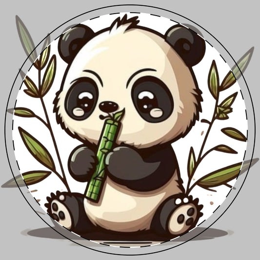 Panda Wear Logo Ceramic Coaster
