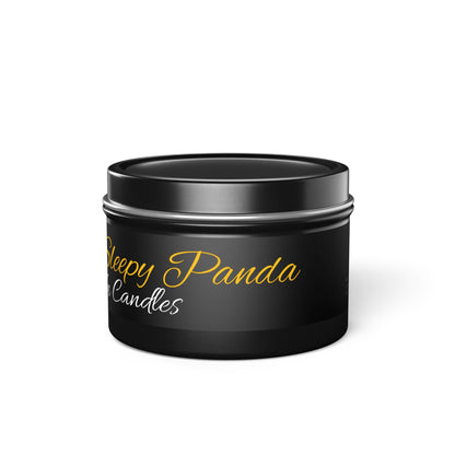 Sleepy Panda Tin Candles