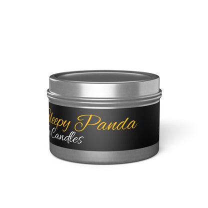 Sleepy Panda Tin Candles