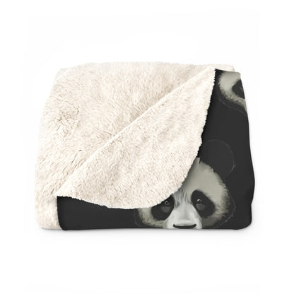 Thick Fluffy Panda Head Blanket