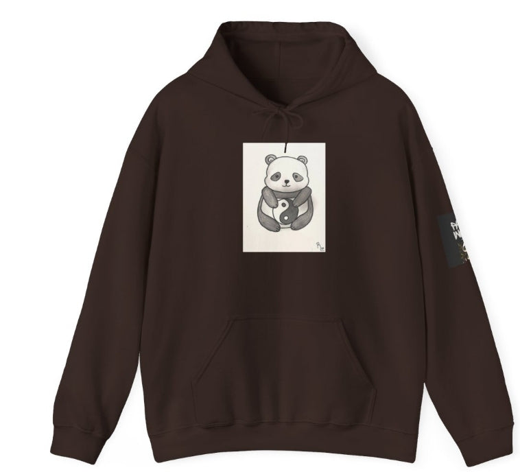 Cute Panda Holding Book Hoodie — Cozy Reading Lover Sweatshirt