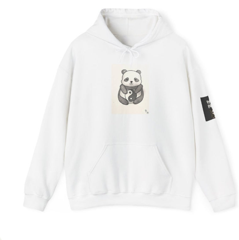 Cute Panda Holding Book Hoodie — Cozy Reading Lover Sweatshirt