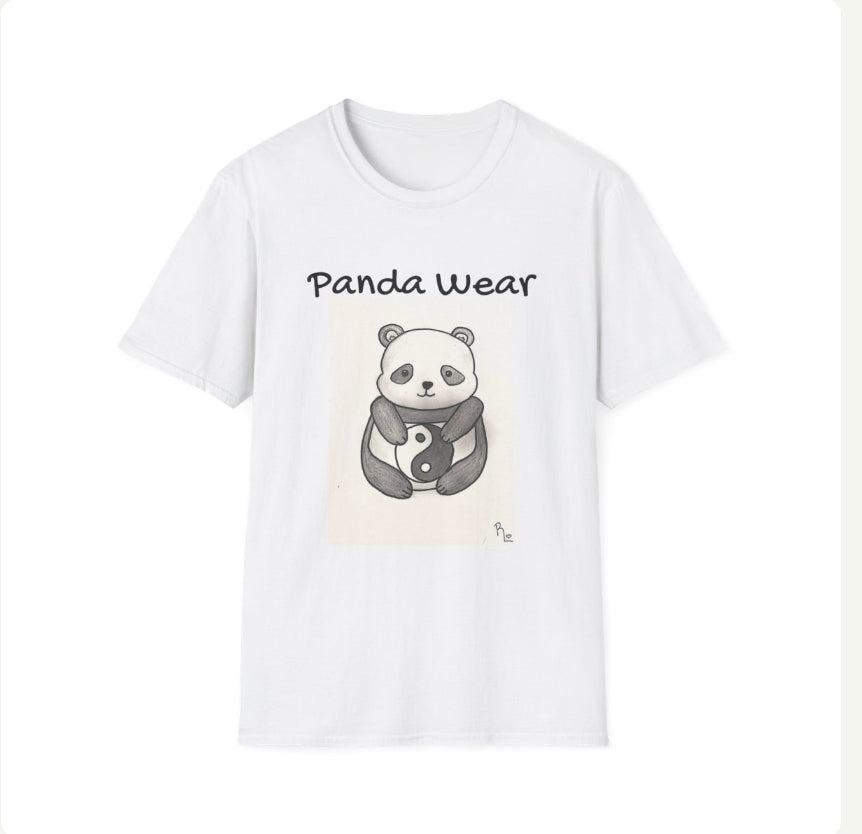 Panda Wear T-Shirt (Young Artist Inspired) — Cute Yin Yang Panda Graphic Tee